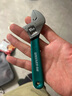 绿林（GREENER）活动扳手6寸套装工具活口扳手多功能大开口沾塑扳手家用活扳子 实拍图