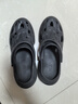 海澜之家HLA凉鞋男士洞洞鞋包头舒适拖鞋HAALXM2DBK120 黑色44/45(双码) 实拍图