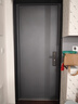 挺固加厚甲级防盗门入户门+防撬防爆安全门子母门+防火岩棉填充＋智能锁人脸识别 氟碳灰 2250*960【单门，开向可选】 机械锁 实拍图