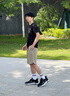 七匹狼男鞋子百搭网面休闲鞋2025新款轻便防臭跑鞋夏季透气休闲运动鞋男 黑色 40 （标准皮鞋码） 实拍图