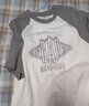 Gap男女装夏季撞色插肩袖logo圆领短袖T恤宽松上衣463174 白色 3XL (185/108A)亚洲尺码 实拍图