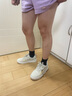 森马（Senma）男鞋夏季休闲百搭小白鞋子男士软底轻便厚底增高板鞋男款镂空透气 米色 42 实拍图