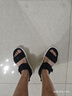 鸿星尔克凉鞋男2025夏季新款透气运动鞋外穿凉拖鞋魔术贴拖鞋沙滩鞋逐浪 正黑/微晶白 42 实拍图