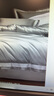 La Torretta床上四件套纯棉100%纯棉100支高奢刺绣被套床单 冰川灰220*240 实拍图