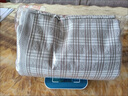 亚麻凉席哈尔滨特产夏季精梳棉麻素色亚麻凉席亚麻床单 单条亚麻色四菱格（无枕巾枕套） 单人凉席 130cm*200cm 实拍图