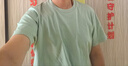 京东京造【情侣纯棉T】t恤男秋季新款衣服打底衫短袖 浅绿色 XL 实拍图