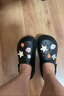 名创优品（MINISO）洞洞鞋男女夏季外穿凉鞋防滑厚底踩屎感包头凉拖鞋 黑色+海洋星星 实拍图