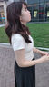 蕉内【赵露思同款】凉皮501Cool女士方领肌底衣修身短袖美体显瘦T恤 实拍图