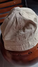 小众水洗渔夫帽子女日系短檐水桶帽适合短发显脸小复古圆顶盆帽 卡其色 M 55-58cm 实拍图