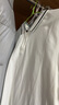 GXG男装 夏季多色男士刺绣翻领Polo衫男短袖 白色 175/L 实拍图