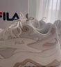 FILA 斐乐山丘鞋厚底鞋女鞋复古运动鞋秋户外休闲老爹鞋 棉花糖/朴色-MA 39 实拍图