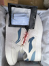 李宁板鞋男鞋子秋冬季2025新款透气薄增高男士百搭经典软底休闲运动鞋 【元宝】云雾白/浅灰蓝-反光鞋带 43 (270mm) 实拍图