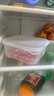 冰箱冻肉分格盒子冷冻收纳盒保鲜盒厨房食物收纳分装盒 2个装【650ml】 实拍图