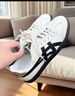 Onitsuka Tiger鬼塚虎男女款复古德训鞋轻便透气运动休闲板鞋TOKUTEN 1183B938 白色/黑色 41.5 实拍图