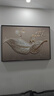 Sixpoetry 客厅装饰画现代简约沙发背景墙壁画轻奢三联晶瓷画大气高档挂画 福禄生花（铝合金外框） 镶钻画左右50*70+中间100*70亮面 实拍图