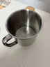 欧乐多304不锈钢水杯带盖儿童水杯泡茶杯学生口杯茶缸幼儿园办公室水杯 成人款（口径11cm） 1050ml 实拍图
