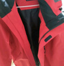 骆驼（CAMEL）三防冲锋衣户外登山服防风防水防污三合一运动外套 AD12263514X,抓绒内胆耀眼红男女 S 实拍图