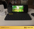 罗技（Logitech）时尚系列 K380 键盘 蓝牙办公键盘 无线键盘 女友 便携超薄键盘 笔记本键盘 黑灰色 实拍图