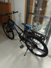 百士盾山地车自行车成人学生车公路变速越野单车赛车碟刹26寸青少年男女 【豪华版】强韧三刀轮-黑蓝色 26寸21速/身高160-180/ 实拍图