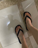 havaianas哈唯纳Top炫彩夹脚人字拖女夏海边平底拖鞋亲子款 0090-火耀黑 37-38 巴西码 实拍图