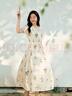 茵曼（INMAN）法式碎花高级感2025夏女新款休闲中长吊带连衣裙子 月蓝色吊带裙 M 实拍图