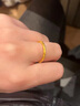 中国黄金（CHINA GOLD）樱花黄金戒指女足金古法素圈对戒婚戒七夕情人节礼物送女友老婆 9#樱花戒指约0.5g*甄选礼盒 实拍图