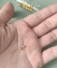 御邪黄金转运珠足金999路路通光面金珠串珠吊坠隔珠520礼物 3mm特供金珠十颗 实拍图