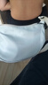 【轻便斜挎包】尼龙斜挎包包女包饺子包腋下包百搭单肩帆布包 白色热销款 实拍图