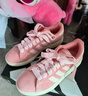 adidas「面包鞋」GRAND COURT BASE 00s休闲低帮板鞋男女阿迪达斯   粉色/清澈粉/汉玉白   40.5 实拍图