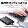 绿联 Type-C转Micro USB3.0硬盘数据连接线 适用Mac笔记本电脑接移动硬盘高速连接线 0.5米 90996 实拍图