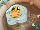 iuu婴儿游泳桶免安装 儿童洗澡桶 可折叠泡澡桶 家用新生儿游泳浴桶 【超大号】游泳桶+游泳圈 材质：母婴级面料，七层加厚保温 实拍图