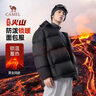 骆驼火山羽绒服男女款城市轻户外加厚防寒面包服冬季外套 黑色 M 实拍图