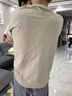 迷你巴拉【亲子装】巴拉儿童短袖T恤速干舒适抗菌亲子装成人简约长袖T恤 浅卡其 【纯色亲子装】 130 实拍图
