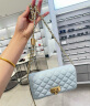 CHARLES&KEITH经典菱格链条小方单肩斜挎包包女包生日礼物CK2-70160131 Sea Salt Blue海盐蓝（新色） 小包 实拍图
