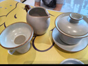 八千行汝窑三才盖碗套装陶瓷茶具三件套功夫泡茶碗喝茶杯整套 实拍图