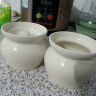【采销推荐】瓦罐陶瓷炖盅带盖糖罐蒸蛋罐 乳白色 450ml 实拍图