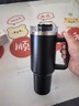 皇家洛克 ROYALLOCKE冰霸杯304不锈钢水杯咖啡杯保温杯保冷吸管随行便携杯子大容量 黑色1200ML 实拍图