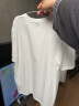 JEANSWEST LIFE真维斯白色t恤男纯棉夏季宽松休闲短袖情侣潮牌男女打底半袖体恤 实拍图