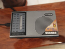 金正C38多波段收音机老人礼物高端音质迷你便携式小型播放器全波段无线FM调频半导体战备随身听故事机 皓月白【信号更强 充电线】 实拍图