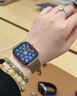Apple/苹果 Watch Series 10 智能手表GPS款46毫米玫瑰金色铝金属表壳淡桃粉色运动型表带S/M MX293CH/B 实拍图