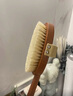 素一素二长柄洗澡刷猪鬃刷软毛弧形浴刷搓背刷搓澡巾沐浴刷身体刷干刷神器 乌檀木可拆卸猪鬃浴刷-干湿两用 实拍图