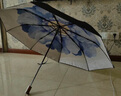 蕉下（beneunder）防紫外线遮阳伞三折双层黑胶晴雨伞防晒伞BM664蓝铃 实拍图