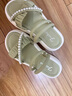百丽踏踩屎感大码凉鞋女41一43夏季外穿孕妇防滑凉拖鞋一体两穿2025新款 浅绿 36 (230mm) 实拍图