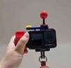 GEEKSEEK 适用大疆DJI action3/4/5/5pro通用原厂兔笼拍摄手柄拍手和快门 马里奥配色(手柄+快门+小红球装饰） 晒单实拍图