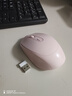 【京东物流】无线蓝牙鼠标办公轻音便携罗技平替人体工程学电脑笔记本适用鼠标 樱花粉-2.4G电池款【送接收器】 实拍图