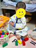 三格田（SANGTY）婴儿童积木玩具大颗粒宝宝拼装积木可啃咬早教1智力2岁3男孩6实木 实木80颗-彩色积木（B212） 实拍图