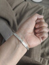 CRD克徕帝【现货闪发】Pt950铂金手镯白金贵妃镯卡扣送女友礼物 17.00g 56圈口 PZ00009 实拍图