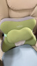 乐兜靠垫办公室座椅腰靠久坐护腰神器椅子腰靠垫腰枕靠背垫记忆棉腰垫 腰部靠垫[果绿拼色四向调节] 35cm*40cm 含枕芯 实拍图