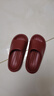朴西新款EVA踩屎感厚底拖鞋女士居家室内情侣拖鞋男 安哥拉红 35-36 实拍图
