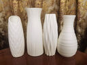 北欧塑料花瓶家居插花假花客厅现代创意简约小干花白色装饰品摆件 C款奶白色 实拍图